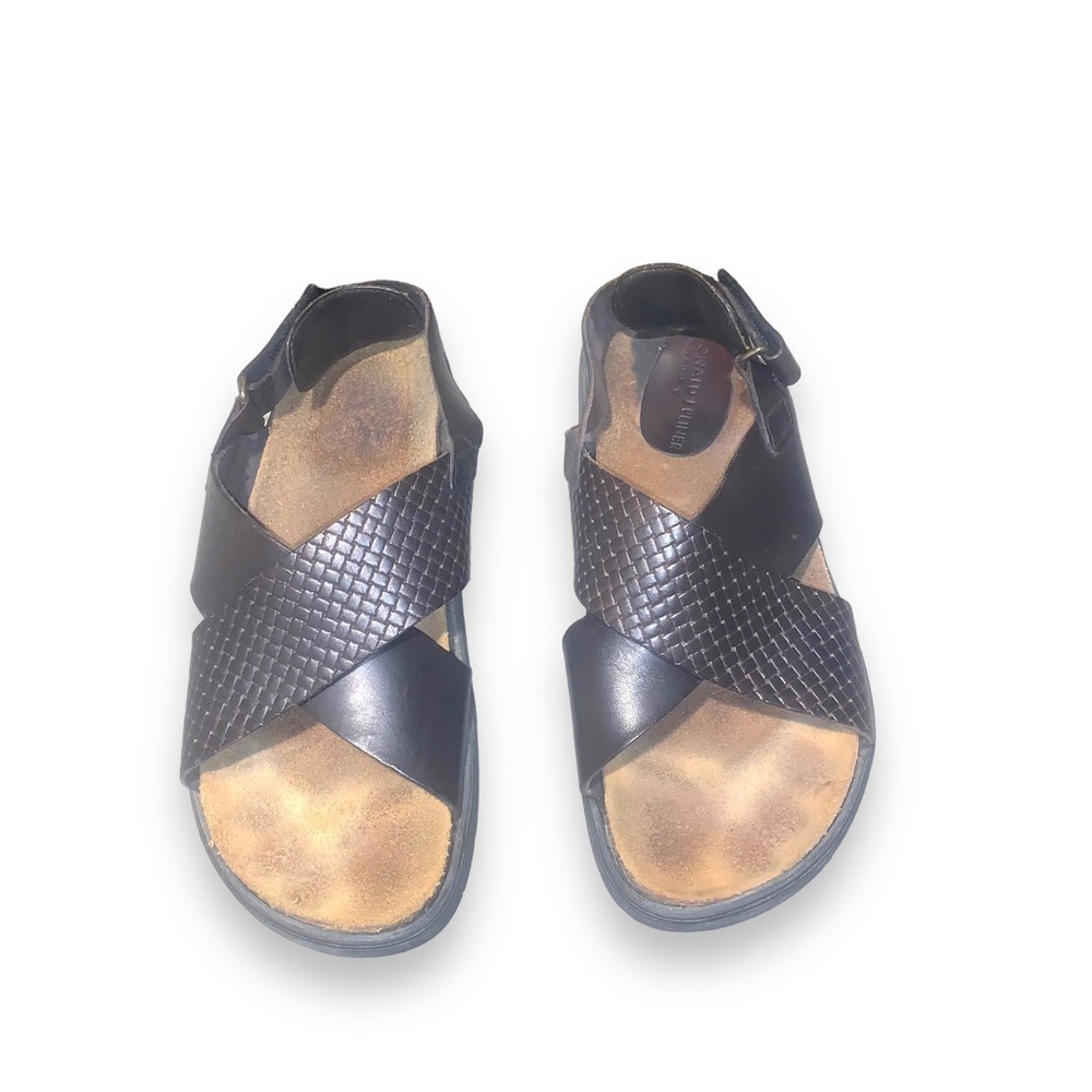 Donlad J Pliner Harmon Sandals, Brown, Leather, Men's US Size 10‎